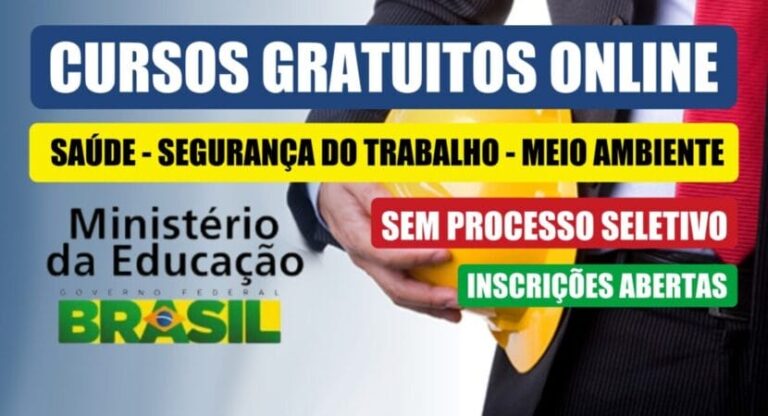 Leia mais sobre o artigo Cursos Gratuitos Online – Saúde, Segurança do Trabalho e Meio Ambiente